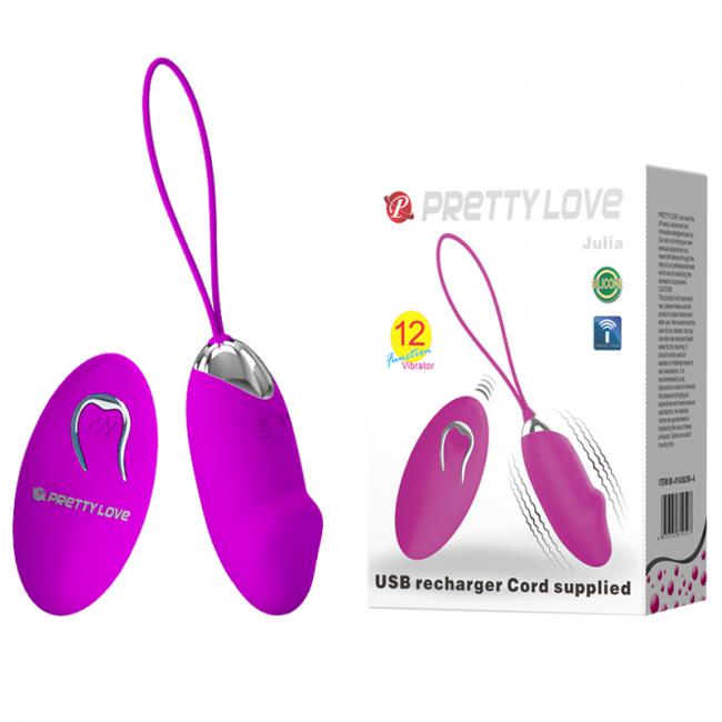 Trứng Rung Điều Khiển Từ Xa Rung Xoay 12 Chế Độ Siêu Mạnh - Prettylove Julia