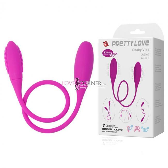 Trứng Rung Silicon 2 Đầu Cao Cấp Sạc Pin - Con Rắn Sung Sướng Snaky Vibe