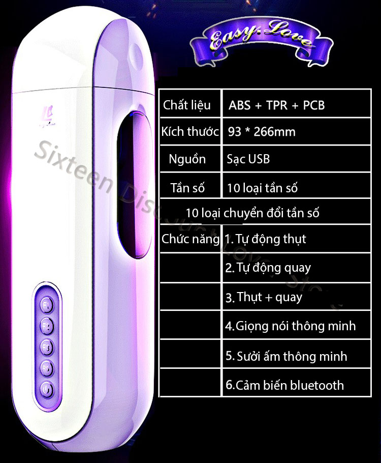  Địa chỉ bán Âm Đạo Giả Thủ Dâm Tự Động Thụt Xoay Siêu Mạnh Sưởi Ấm Điều Khiển Qua Điện Thoại - EasyLove loại tốt