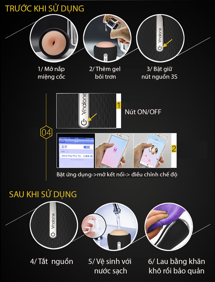  Review Cốc Thủ Dâm Cao Cấp Thiết Kế 3D Điều Khiển Qua Bluetooth - Nalone Jack Nhật Bản tốt nhất
