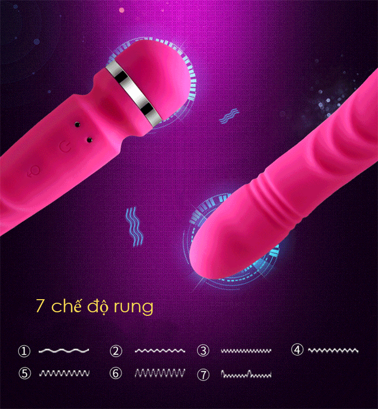 Giá sỉ Chày Rung Kích Thích Điểm G Đầu Rung Đuôi Ngoáy Siêu Mạnh Sưởi Ấm - Nalone Yoni mới nhất