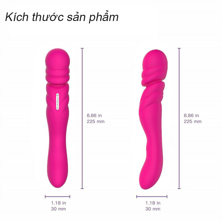  Thông tin Chày Rung Kích Thích Cao Cấp Siêu Rung 2 Đầu Thiết Kế Rất Mềm Mịn - Nalone Jane hàng xách tay