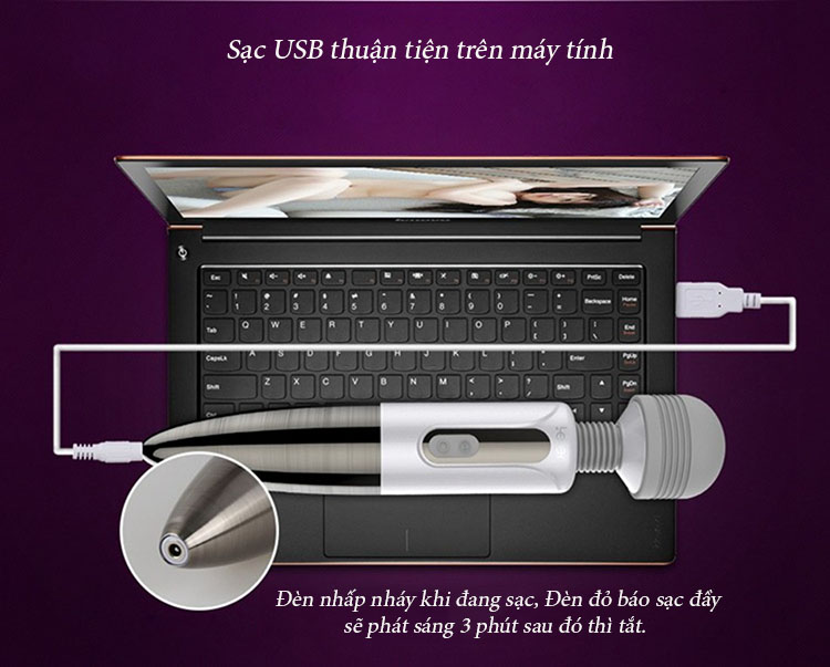 Cung cấp Chày Rung Cao Cấp Sạc Pin Rung Siêu Mạnh Khinh Khủng - Letten Lightning hàng mới về