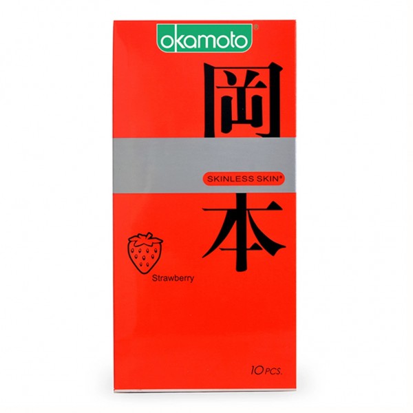  Phân phối Bao Cao Su Mỏng - Hương Dâu - OKAMOTO Skinless Skin Strawberry Nhật Bản hàng mới về
