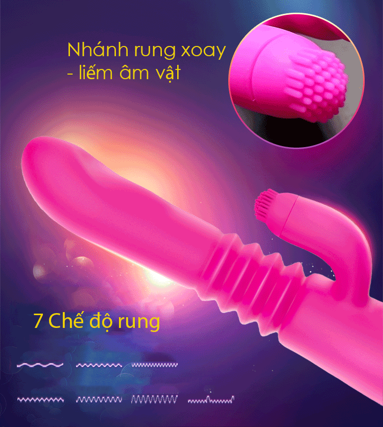 Cung cấp Dương Vật Giả Đa Năng Siêu Rung Thụt - Kết Hợp Nhánh Xoay - Nalone Idol Plus giá sỉ