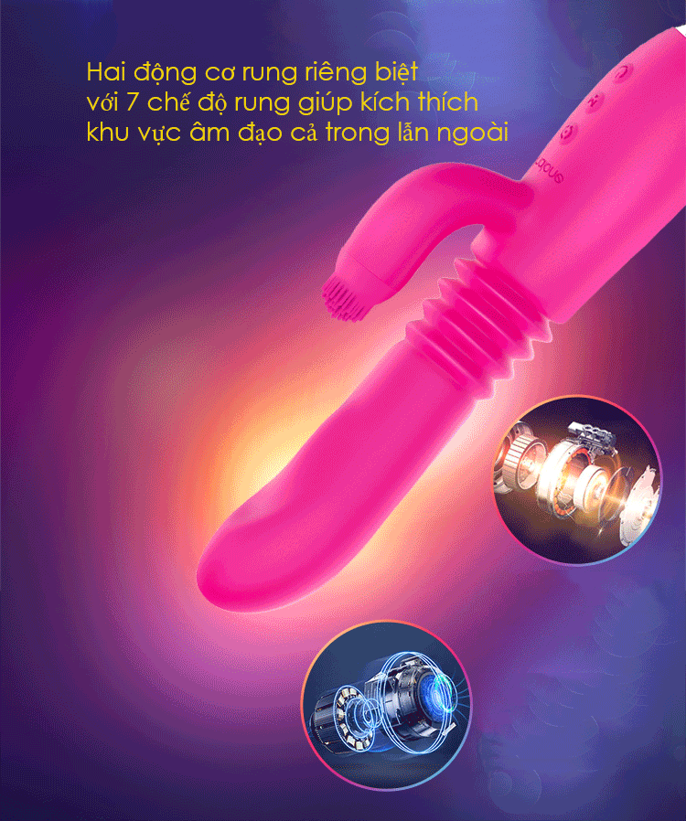 Cung cấp Dương Vật Giả Đa Năng Siêu Rung Thụt - Kết Hợp Nhánh Xoay - Nalone Idol Plus giá sỉ