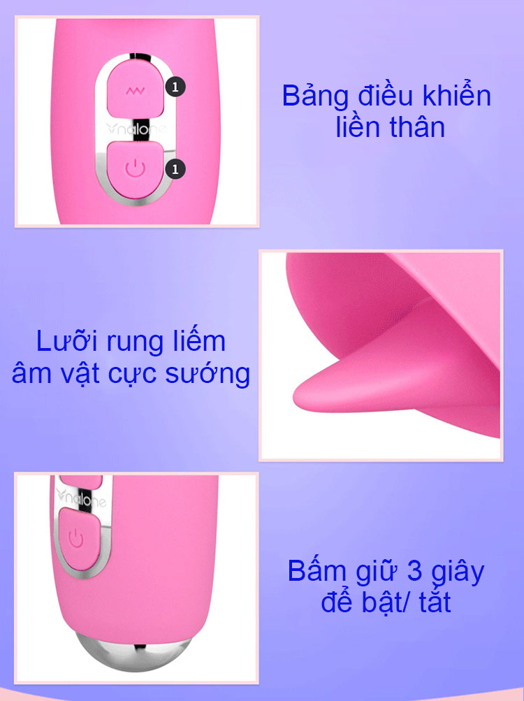  Địa chỉ bán Dương Vật Giả Đa Năng Siêu Rung Thụt Có Nhánh Giống Lưỡi - Kết Hợp Sưởi Ấm - Nalone T-May Japan hàng mới về