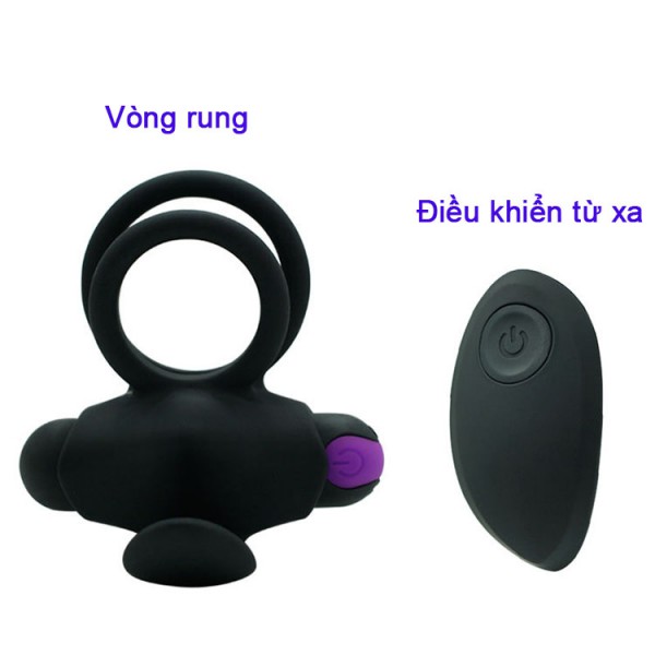  Giá sỉ Vòng Đeo Dương Vật Kèm Lưỡi Liếm - Pin Sạc - Điều Khiển Từ Xa - Hàng USA giá tốt