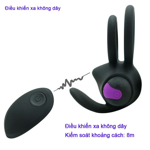  Giá sỉ Vòng Đeo Dương Vật Kèm Lưỡi Liếm - Pin Sạc - Điều Khiển Từ Xa - Hàng USA giá tốt