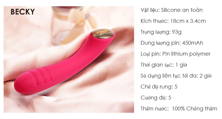  Đại lý Máy Massa Kích Thích Điểm G Cao Cấp - Svakom Becky USA giá rẻ