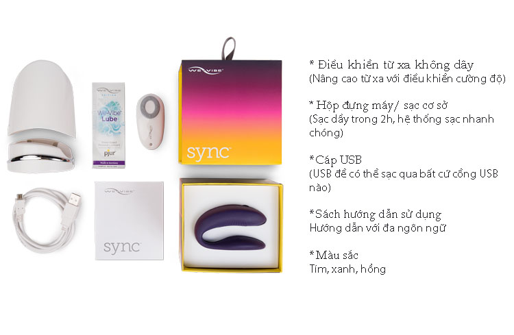  Shop bán Máy Massa Cao Cấp Kích Thích Điểm G - We Vibe Sync Điều Khiển Từ Xa & Điện Thoại hàng mới về