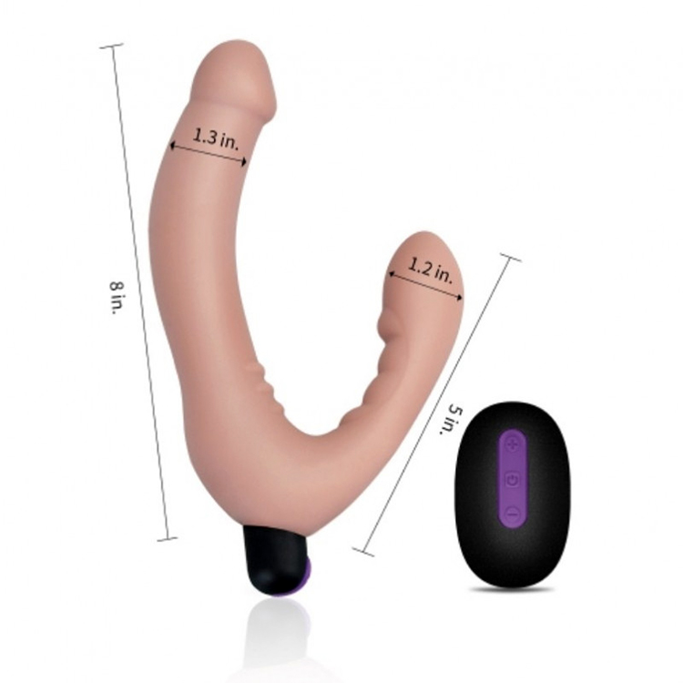  Sỉ Dương Vật Giả Silicon Mềm Mịn Như Thật Có 2 Đầu Có Rung Điều Khiển Từ Xa - Lovetoy USA cao cấp
