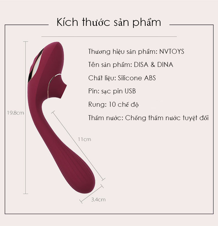  So sánh Máy Rung Hút Ngực Và Âm Đạo Cao Cấp Siêu Kích Thích - NV Toys DiNa giá sỉ