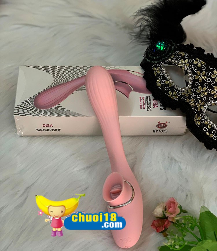  Địa chỉ bán Máy Rung Kết Hợp Lưỡi Liếm Có Thể Uống Cong - Kích Thích Siêu Phê Disa giá tốt