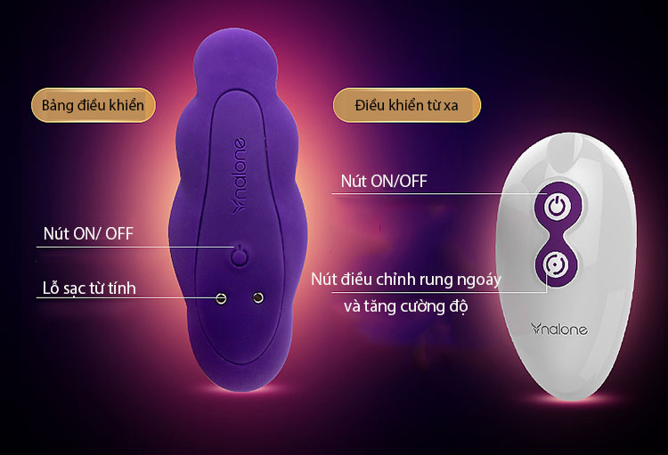  Mua Dương Vật Giả Mini Cao Cấp Dạng Chuỗi Rung Ngoáy Kích Thích Điểm G - Điều Khiển Từ Xa NALONE PEARL nhập khẩu