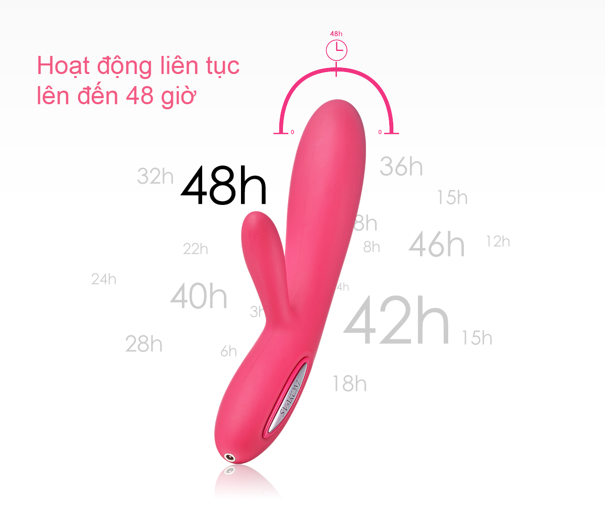  Phân phối Dương Vật Giả Silicon Cao Cấp Siêu Rung Sưởi Ấm Kích Thích Điểm G - SVAKOM LESTER chính hãng