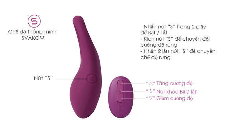  Nhập sỉ Vòng Rung Đeo Dương Vật Cao Cấp Điều Khiển Từ Xa - SVAKOM WINNI chính hãng