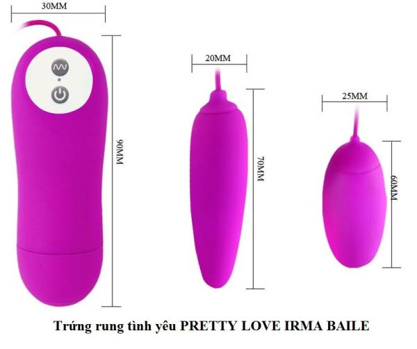  Nơi bán Trứng Rung Silicon Mềm Mịn 2 Đầu Siêu Rung 12 Chế Độ - PretyLove Irma giá sỉ