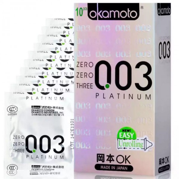  Nơi bán Bao Cao Su Siêu Mỏng 003mm - Okamoto Platinum Nhật Bản hàng mới về