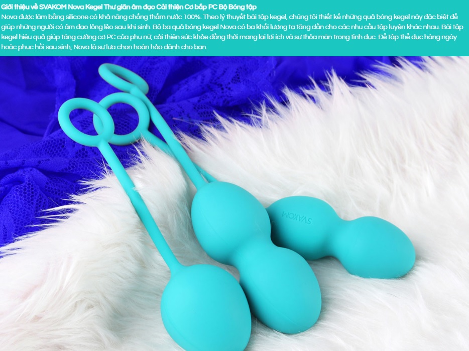  Đánh giá Bộ Bóng Kegel Tập Se Khít Âm Đạo - Svakom Nova USA giá sỉ