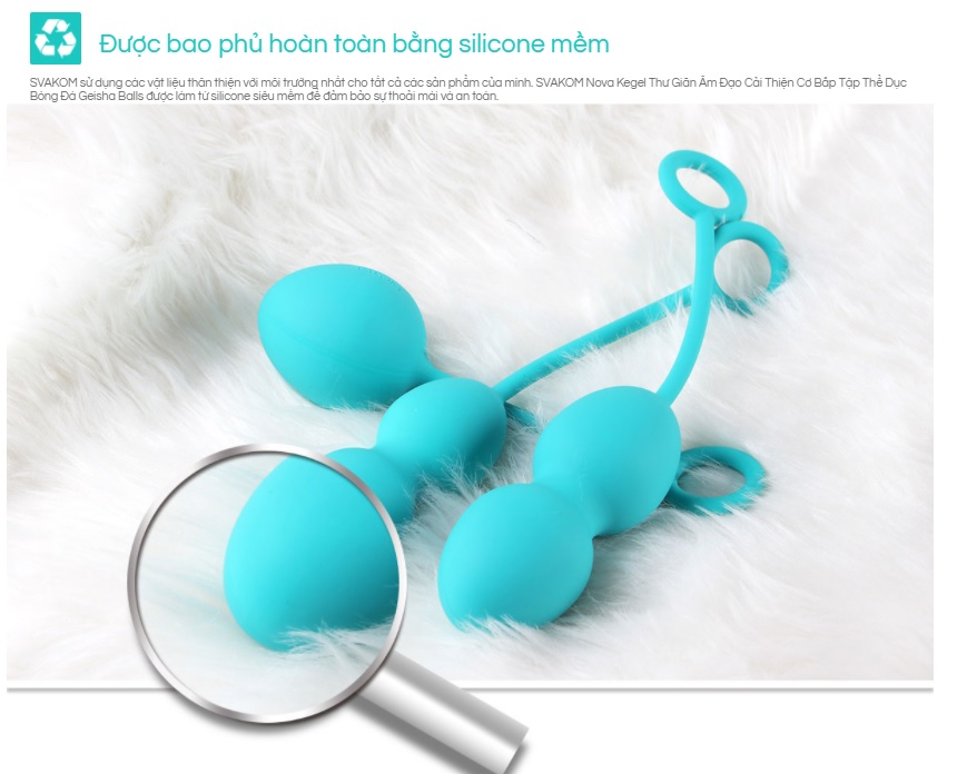  Đánh giá Bộ Bóng Kegel Tập Se Khít Âm Đạo - Svakom Nova USA giá sỉ