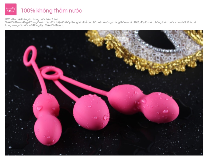  Đánh giá Bộ Bóng Kegel Tập Se Khít Âm Đạo - Svakom Nova USA giá sỉ