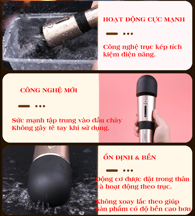  Giá sỉ Chày Rung Cao Cấp Siêu Rung - Sưởi Ấm - Leten Nhật Bản giá rẻ