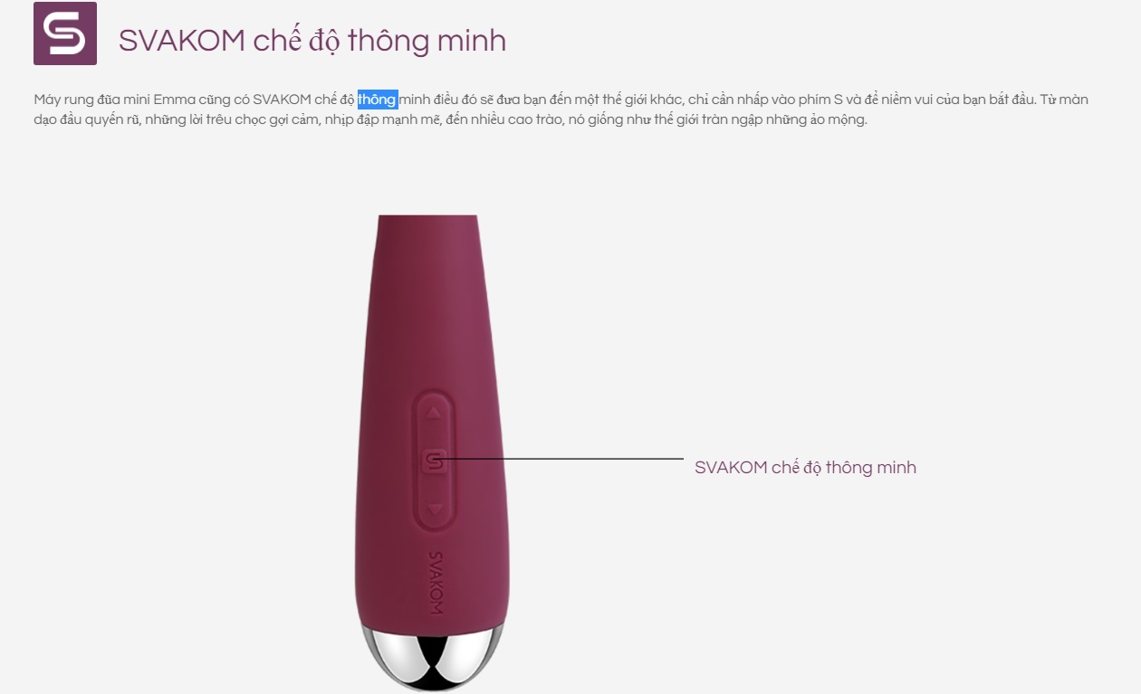  Sỉ Chày Rung Cao Cấp Rung Siêu Mạnh Nhiều Chế Độ - Svakom Mini Emma có tốt không?
