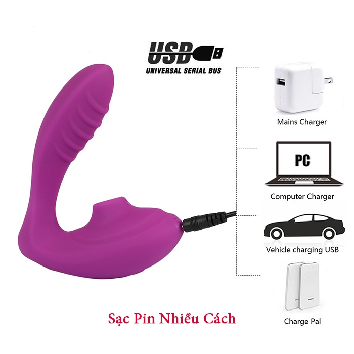  Phân phối Trứng Rung Cao Cấp 2 Đầu : 1 Đầu Rung - 1 Đầu Hút Âm Đạo - Chisa Didi chính hãng
