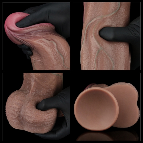  Nơi bán Dương Vật Giả Dán Tường Siêu Khủng Siêu Gân 13in XXL - Silicon 2 Lớp Siêu Mềm Mịn Lovetoy USA hàng xách tay