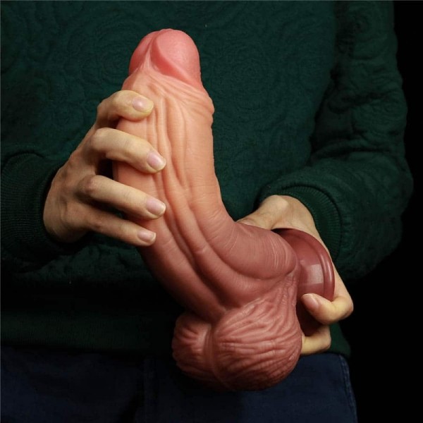  Cửa hàng bán Dương Vật Giả Dán Tường Siêu Khủng Siêu Gân - Silicon 2 Lớp Siêu Mềm Mịn Lovetoy USA hàng xách tay