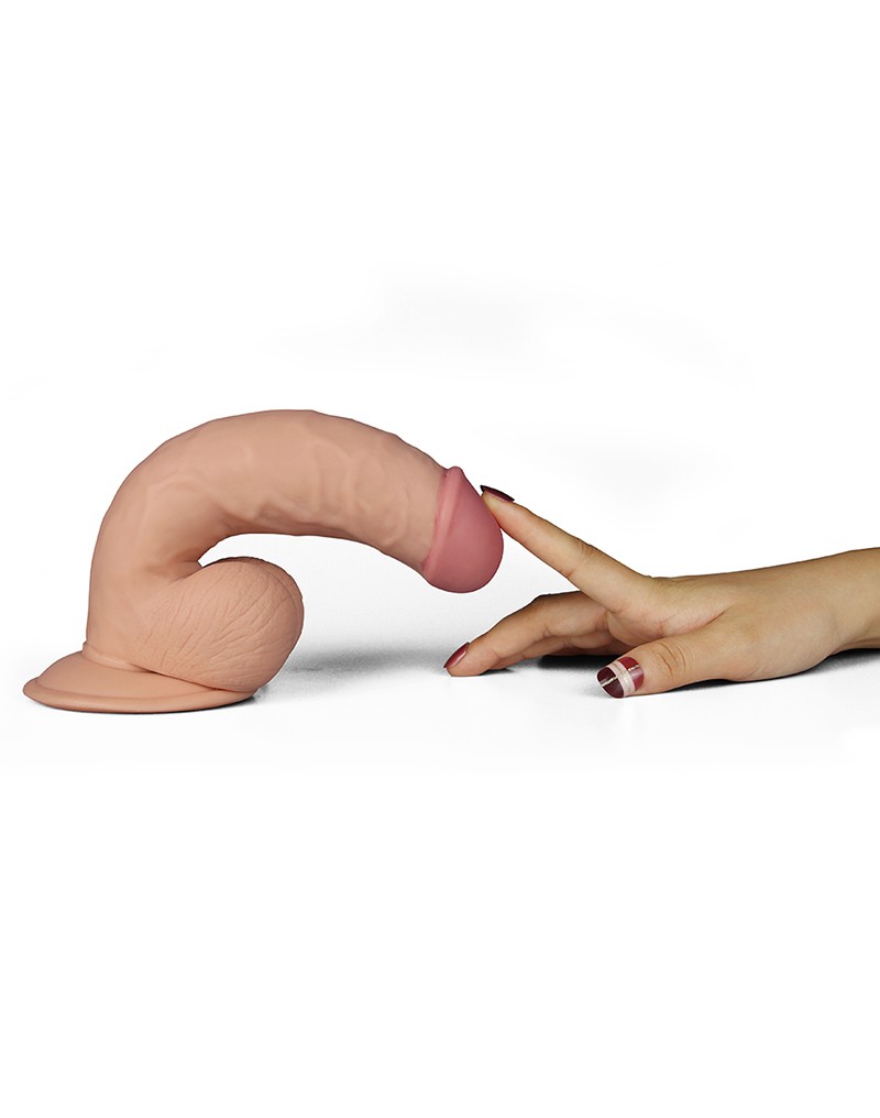  Địa chỉ bán Dương Vật Giả Dán Tường Silicon Mềm Mịn Có Rung - Lovetoy Ultra Soft Dude 8.5 loại tốt