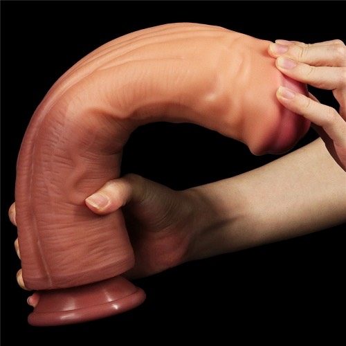Cung cấp Dương Vật Giả Dán Tường Cao Cấp Silicon Thiết Kế 2 Da Mềm Mịn - Size Khủng Lovetoy 12in giá tốt