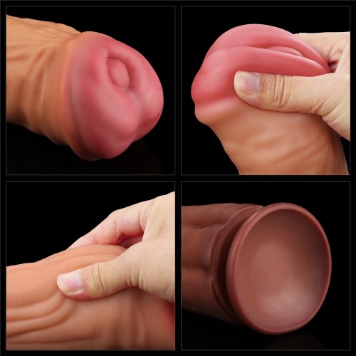 Cung cấp Dương Vật Giả Dán Tường Cao Cấp Silicon Thiết Kế 2 Da Mềm Mịn - Size Khủng Lovetoy 12in giá tốt