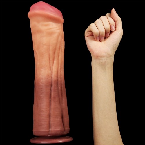 Cung cấp Dương Vật Giả Dán Tường Cao Cấp Silicon Thiết Kế 2 Da Mềm Mịn - Size Khủng Lovetoy 12in giá tốt