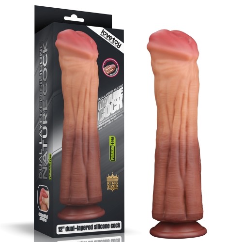Cung cấp Dương Vật Giả Dán Tường Cao Cấp Silicon Thiết Kế 2 Da Mềm Mịn - Size Khủng Lovetoy 12in giá tốt