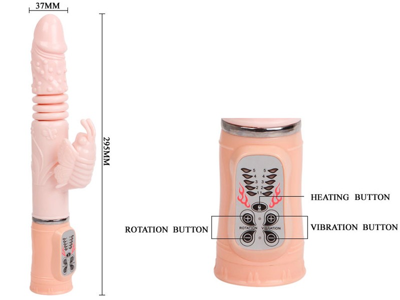Cung cấp Dương Vật Giả Đa Năng Rung Thụt Sưởi Âm - Wild Butterfly chính hãng
