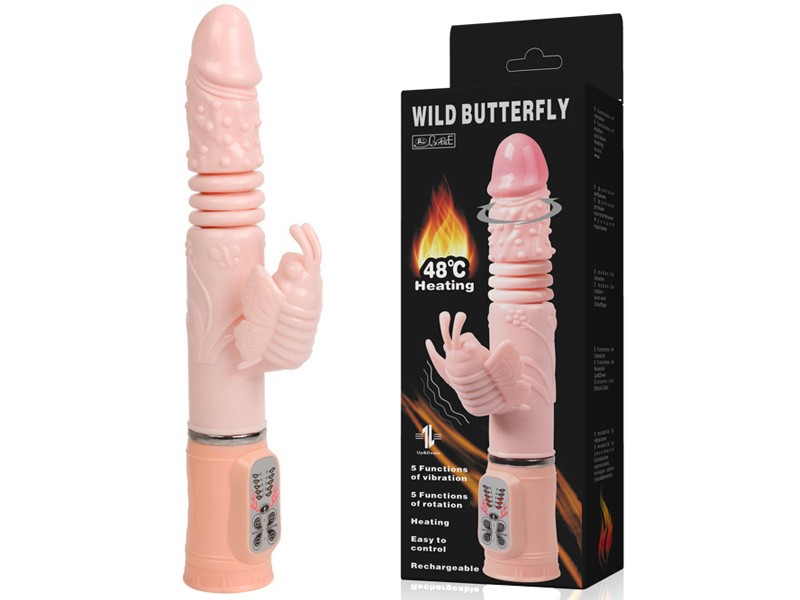 Cung cấp Dương Vật Giả Đa Năng Rung Thụt Sưởi Âm - Wild Butterfly chính hãng