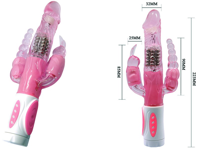  Địa chỉ bán Dương Vật Đa Năng 3 Đầu Siêu Rung Ngoáy Kích Thích Âm Đạo & Hậu Môn - Bunny cao cấp