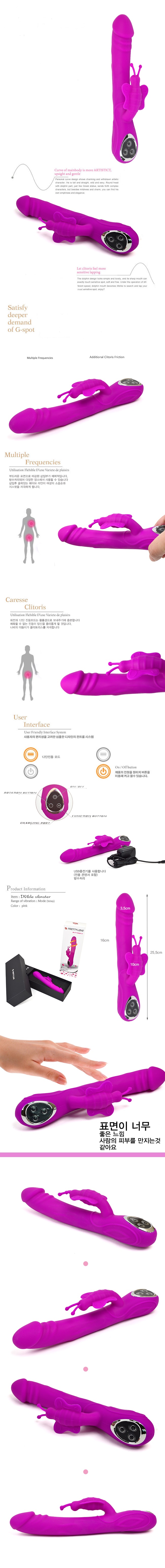  Đánh giá Dương Vật Giả Cao Cấp Rung Ngoáy Kích Thích Điểm G Size Lớn - Pretty Love Butterfly giá rẻ