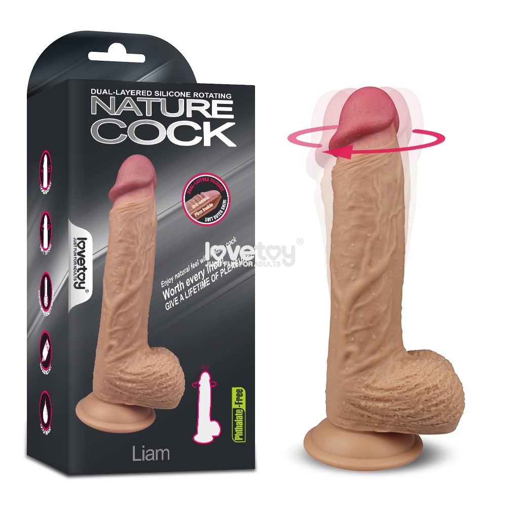  Shop bán Dương Vật Giả Silicon Siêu Mềm Mịn Như Thật Có Rung.Ngoáy Sưởi Ấm - Lovetoy Nature Cock Liam USA tốt nhất