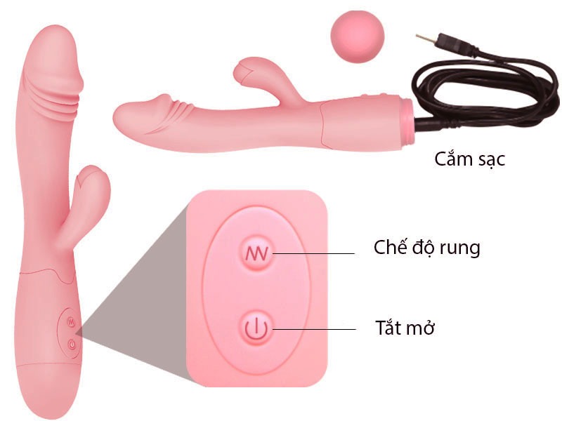  Phân phối Dương Vật Siêu Rung 30 Chế ĐộSạc Pin - PrettyLove Snappy giá rẻ