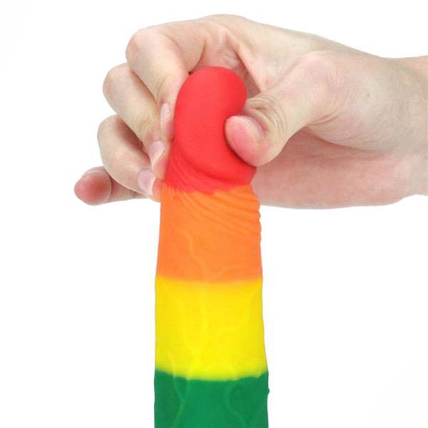  Cửa hàng bán Dương Vật Giả Dán Tường Silicon 7 Màu Độc Lạ - Lovetoy Prider 7in giá sỉ