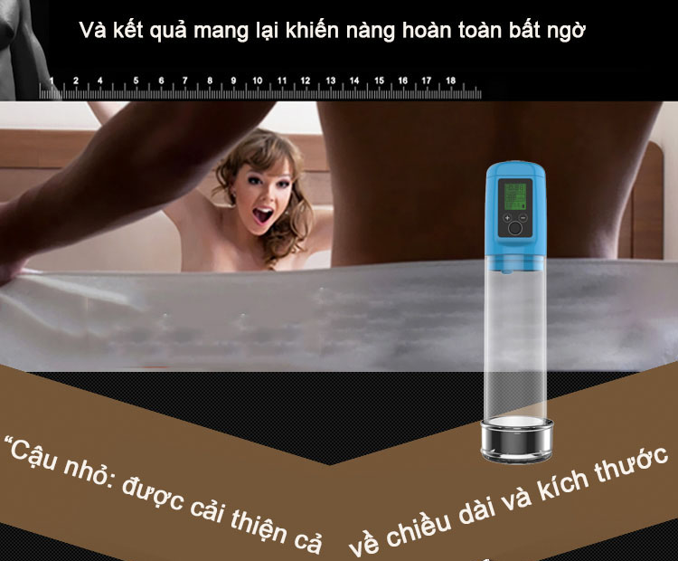  So sánh Máy Tập Dương Vật Tự Động Cao Cấp Màn Hình LCD Pin Sạc - LG108 nhập khẩu