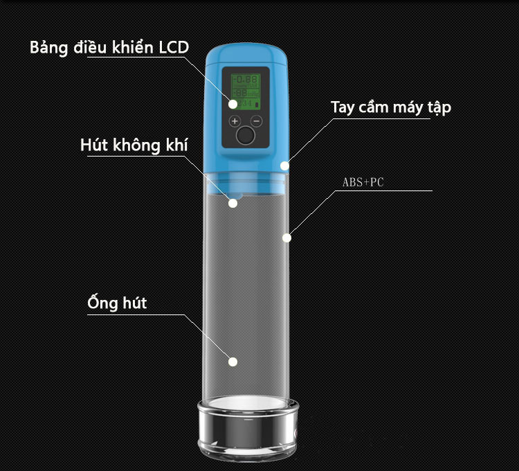  So sánh Máy Tập Dương Vật Tự Động Cao Cấp Màn Hình LCD Pin Sạc - LG108 nhập khẩu