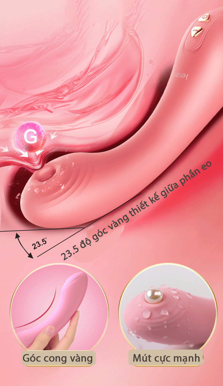  Mua Dương Vật Giả Đa Năng Kết Hợp Đầu Rung Hút Điểm G - Ngực - Leten G-Spot loại tốt
