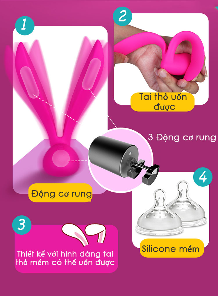  Review Máy Massa Kích Thích Điểm G Và Ngực - Tai Thỏ Thần Kì Letten Rabit Massager cao cấp