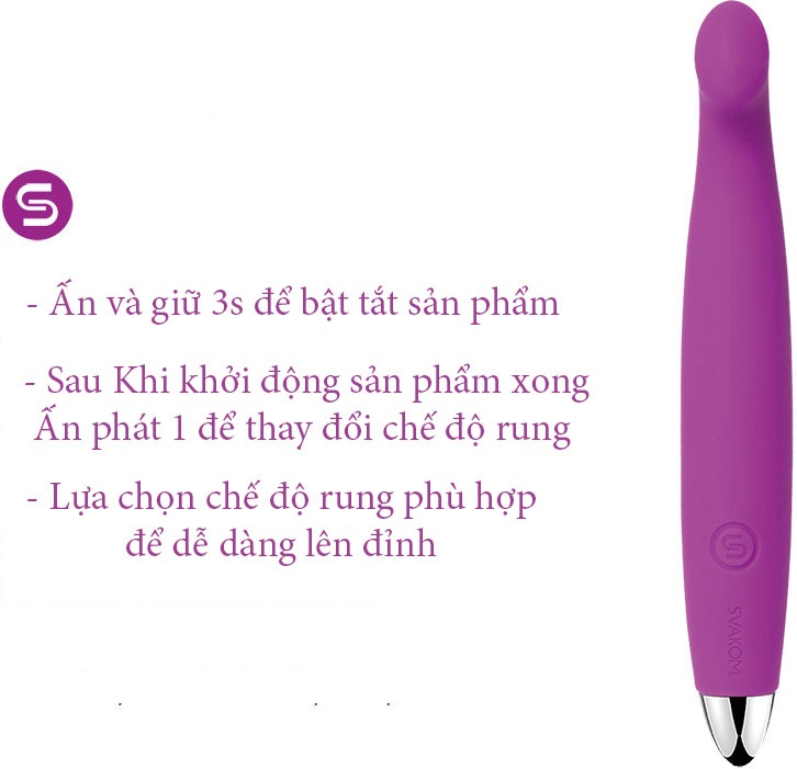  Mua Que Rung Mini Cao Cấp Kích Thích Điểm G - Svacom Sara USA chính hãng