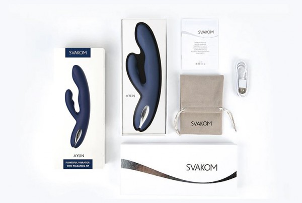  Shop bán Dương Vật Giả Cao Cấp - Rung Sóng Âm - Kèm Bi Kích Thích Điểm G - Svakom Aylin USA giá rẻ