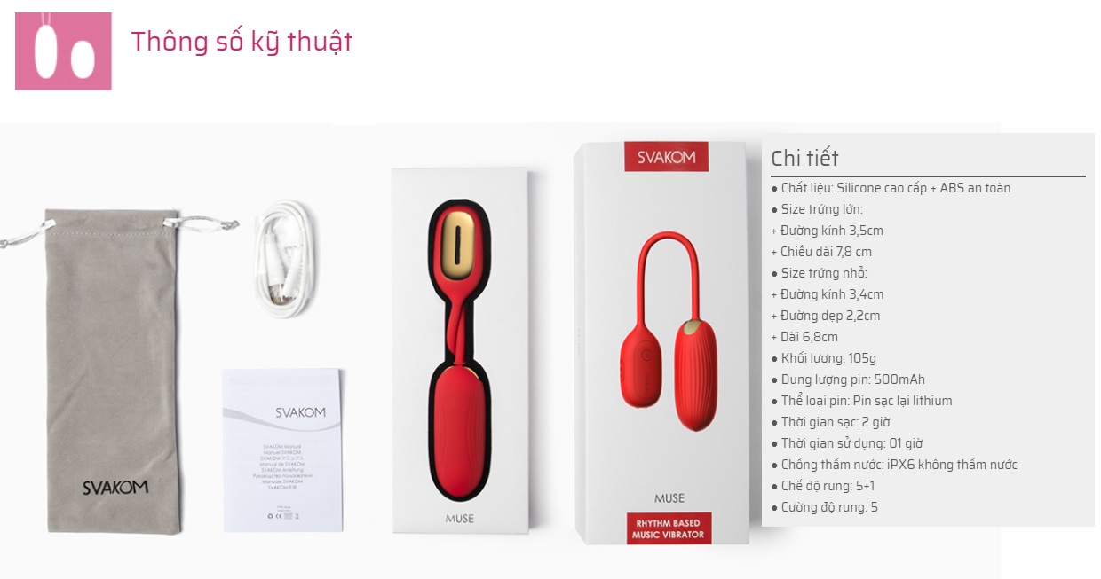  So sánh Trứng Rung Theo Điệu Nhạc - Kết Hợp Làm Loa Phát Nhạc Bluetooth - Svakom Muse USA có tốt không?